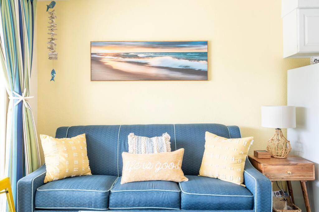 Gypsea Blu Beach Condo Steps To The Beach Galveston Esterno foto